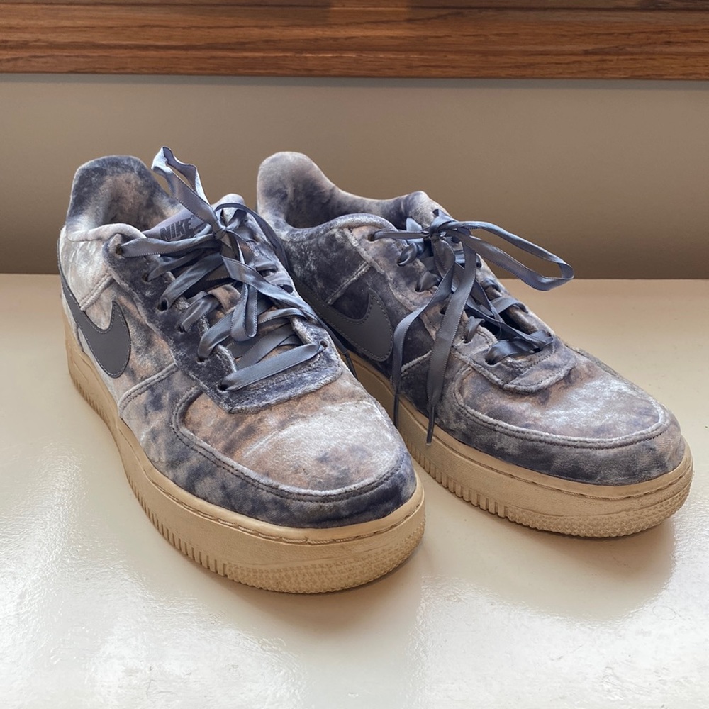 Nike Air Blue Crushed Velvet